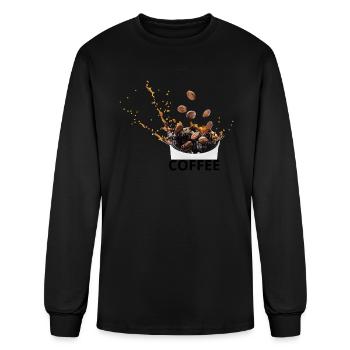 i like coffee with my oxygen - Men's Long Sleeve T-Shirt - black - Front