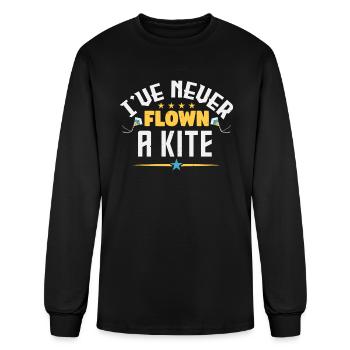 Kite I Am Never Flown A - Men's Long Sleeve T-Shirt - black - Front