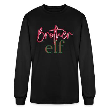 Brother Elf - Men's Long Sleeve T-Shirt - black - Front