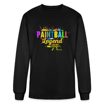 Paintball Legend Paintballer Tactical Player - Men's Long Sleeve T-Shirt - black - Front