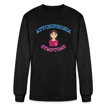 Don't Let Fear Control You: Atychiphobia Symptoms - Men's Long Sleeve T-Shirt - black - Front