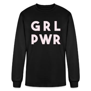 Girl Power - Men's Long Sleeve T-Shirt - black - Front