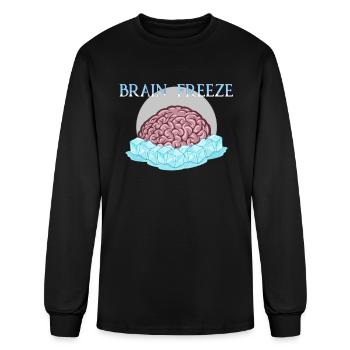 Brain Freeze - Men's Long Sleeve T-Shirt - black - Front