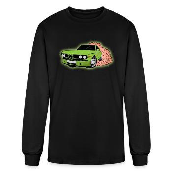 voiture dérivée,dérivé,dérive,dessin de voiture à la dérive - T-shirt à manches longues Homme - noir - Devant