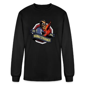 Hank Strange Laser Blaster Design - Men's Long Sleeve T-Shirt - black - Front