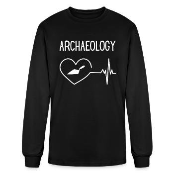 Archaeology Is Life - Men's Long Sleeve T-Shirt - black - Front