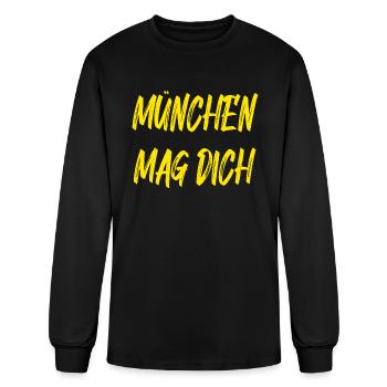 Munich Likes You - Men's Long Sleeve T-Shirt - black - Front
