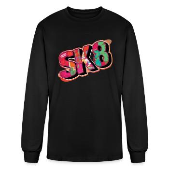 SK8 Skate Collection - Men's Long Sleeve T-Shirt - black - Front