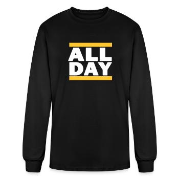 All Day - Men's Long Sleeve T-Shirt - black - Front