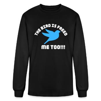 The Bird is Freed - Funny Sayings & Famous Quotes - Men's Long Sleeve T-Shirt - black - Front