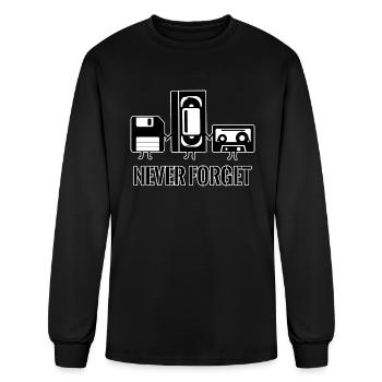 Never Forget 90s - Men's Long Sleeve T-Shirt - black - Front