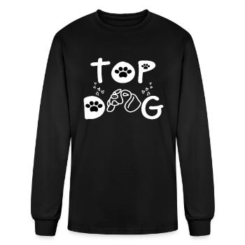 Top Dog - Men's Long Sleeve T-Shirt - black - Front