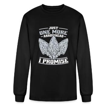 Just One More Arrowhead Rocks Flint Arrowhead - Men's Long Sleeve T-Shirt - black - Front