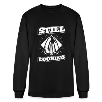 Still Looking Rocks Flint Artifact Arrowhead - Men's Long Sleeve T-Shirt - black - Front