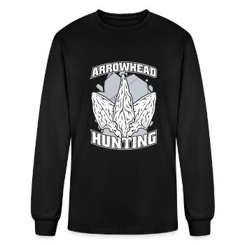 Arrowhead Hunting Flint Artifact Rocks Arrowhead - Men's Long Sleeve T-Shirt - black - Front