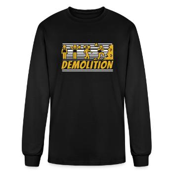 Demolition Home Improvement Home Wrecker House - Men's Long Sleeve T-Shirt - black - Front