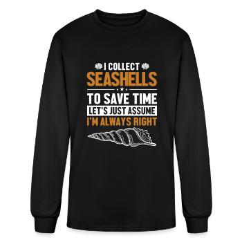 Coquillages Supposons que j’aie raison Coquillage Coquillage - T-shirt à manches longues Homme - noir - Devant