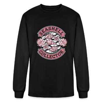 Collecteur de coquillages Bivalvia Chasseur de coquillages Coquillages - T-shirt à manches longues Homme - noir - Devant