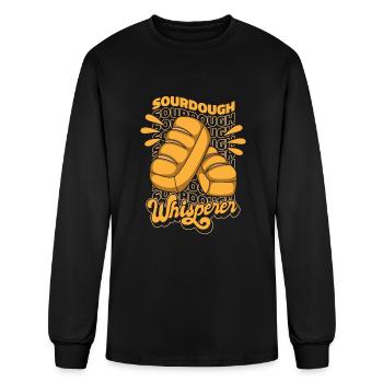 Sourdough Whisperer Bread Dough Bread Maker Bread - Men's Long Sleeve T-Shirt - black - Front