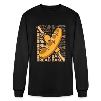 Bread Dough Bread Maker Bread Queen Lover Bread - Men's Long Sleeve T-Shirt - black - Front