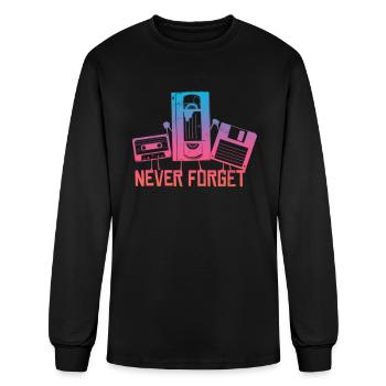 Never Forget - Men's Long Sleeve T-Shirt - black - Front