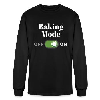 Baker For Bakers Baking Mode On - Men's Long Sleeve T-Shirt - black - Front