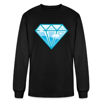 diamond - Men's Long Sleeve T-Shirt - black - Front