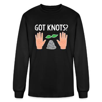 Got Knots - Men's Long Sleeve T-Shirt - black - Front