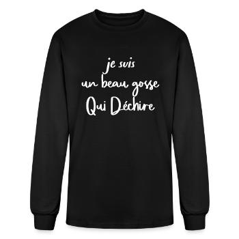 Je Suis Un Beau Gosse Qui Déchire - Men's Long Sleeve T-Shirt - black - Front