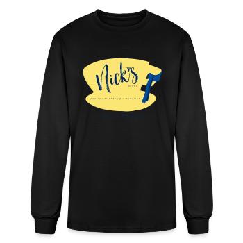 Nick s Diner Fundraiser Design - Men's Long Sleeve T-Shirt - black - Front