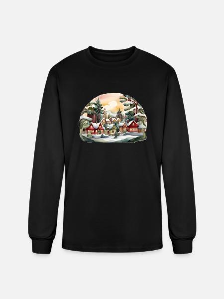 winter - Men's Long Sleeve T-Shirt - black