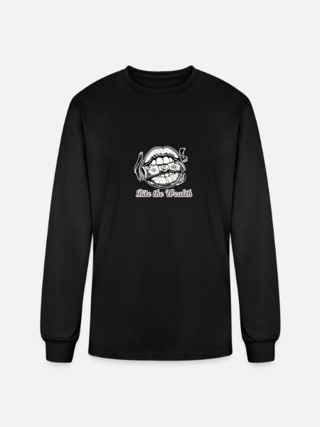 The wealth - Men's Long Sleeve T-Shirt - black