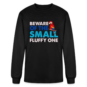 Parrot Lover Bird Owner Fun Beware Of The Small - Men's Long Sleeve T-Shirt - black - Front