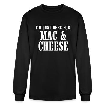 Mac Cheese Macaroni Cheese - Men's Long Sleeve T-Shirt - black - Front