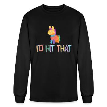 Pinata I d Hit That - Men's Long Sleeve T-Shirt - black - Front