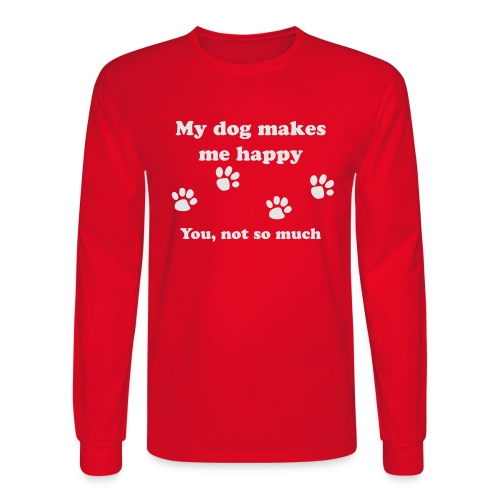 dog_happy - Men's Long Sleeve T-Shirt