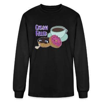Cream Filled - Men's Long Sleeve T-Shirt - black - Front