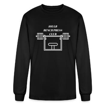 405 lb Bench Press Club - Men's Long Sleeve T-Shirt - black - Front
