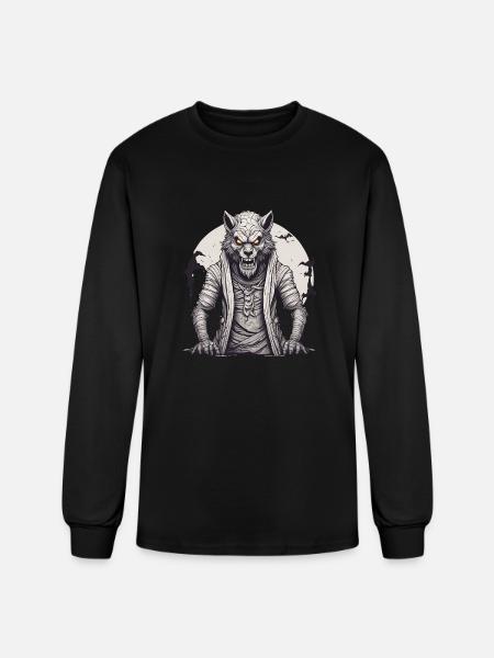 Halloween Werewolf - Men's Long Sleeve T-Shirt - black