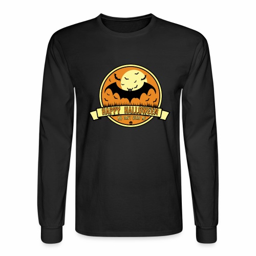 Can't Scare Me October Moonlit Spooky Vampire Bat. - Men's Long Sleeve T-Shirt