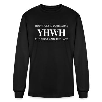 Holy Holy Is Your Name Yhwh - Men's Long Sleeve T-Shirt - black - Front