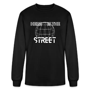 Urban Snapshot: Explore Our 'Here is the Street' D - Men's Long Sleeve T-Shirt - black - Front