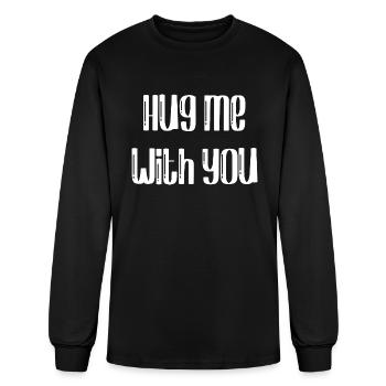 Hug Me With You - Men's Long Sleeve T-Shirt - black - Front