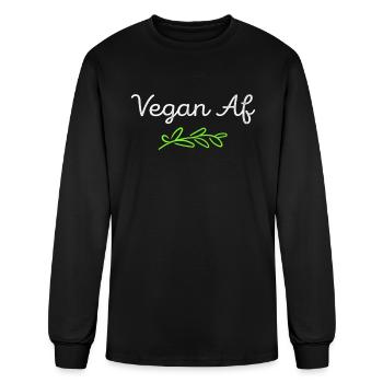 Vegan Vegetarian Clothing Veganism Premium - Men's Long Sleeve T-Shirt - black - Front