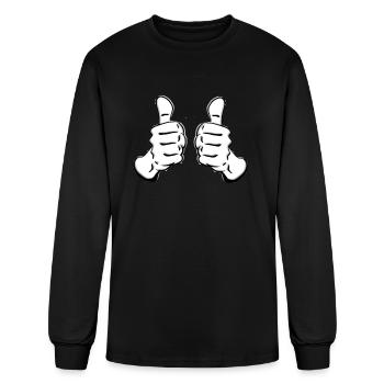 Thumbs up - Men's Long Sleeve T-Shirt - black - Front