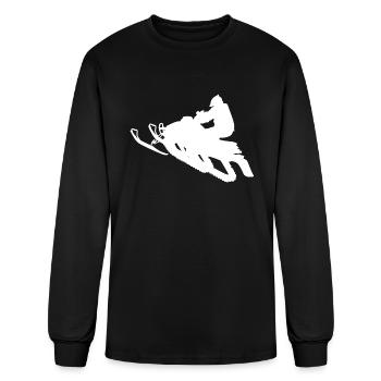 Snowmobile Winter Sports Snow - Men's Long Sleeve T-Shirt - black - Front