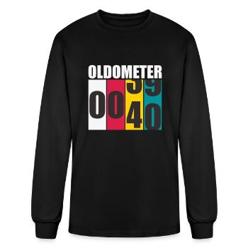 Birthday Oldometer 40 Years - Men's Long Sleeve T-Shirt - black - Front