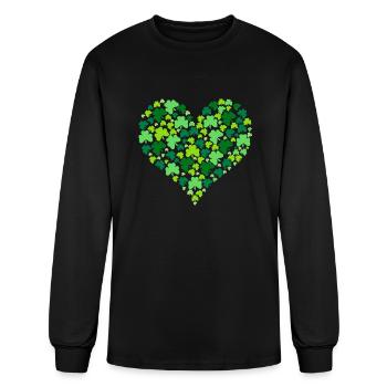 Ireland - Men's Long Sleeve T-Shirt - black - Front