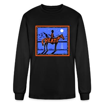 Be Creative - Men's Long Sleeve T-Shirt - black - Front