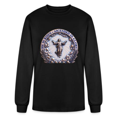 He Is Risen Ascended In Glory T Shirt, Gift - Men's Long Sleeve T-Shirt